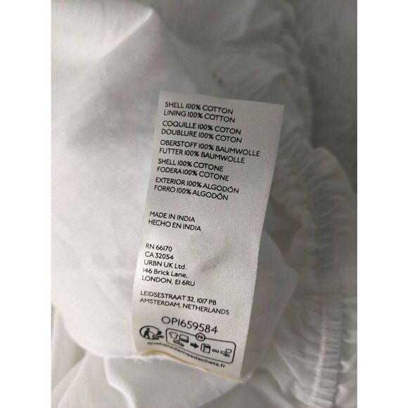 Anthropologie Pleated Puff Sleeve White Top Blouse Plus size 3X NWT - Picture 6 of 12